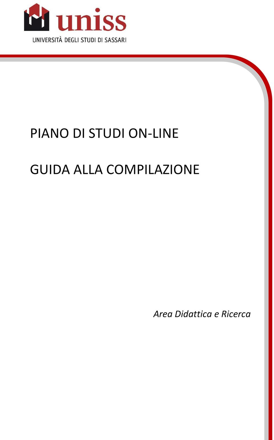 ALLA COMPILAZIONE