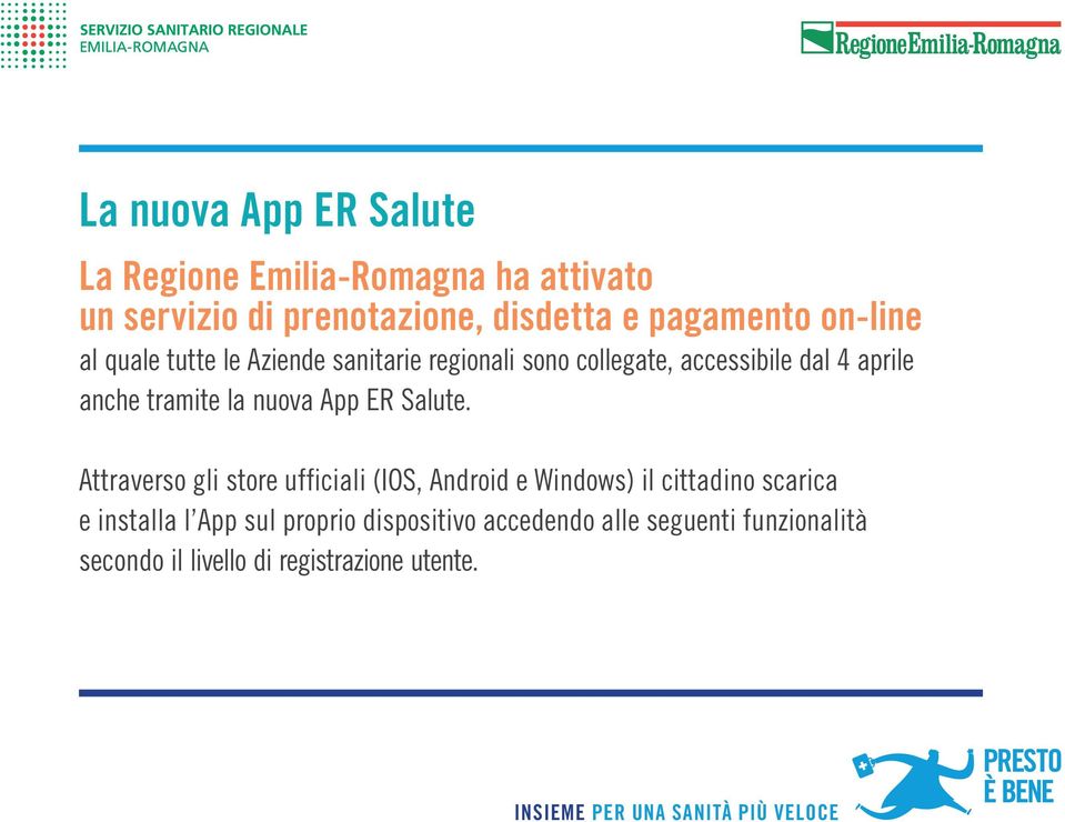 la nuova App ER Salute.