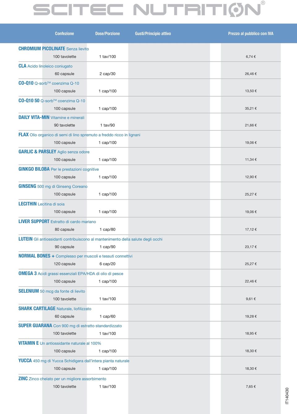 cognitive 12,90 GINSENG 500 mg di Ginseng Coreano 25,27 LECITHIN Lecitina di soia 19,06 LIVER SUPPORT Estratto di cardo mariano 80 capsule 1 cap/80 17,12 LUTEIN Gli antiossidanti contribuiscono al