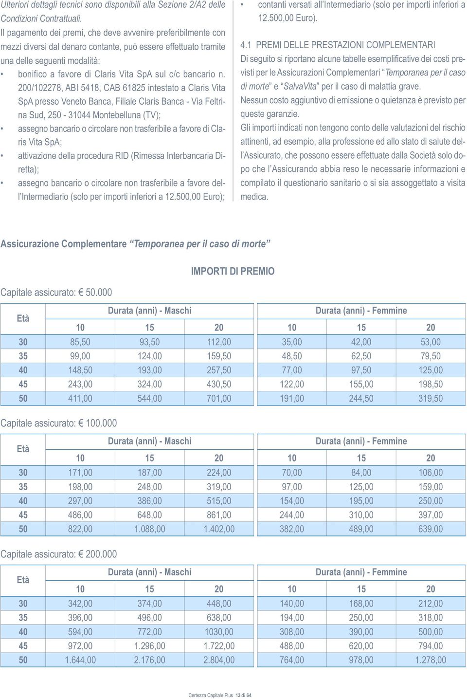 c/c bancario n.