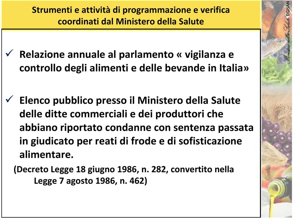 Salute delle ditte commerciali e dei produttori che abbiano riportato condanne con sentenza passata in giudicato per