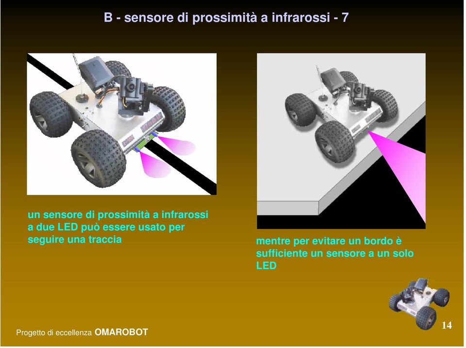 essere usato per seguire una traccia mentre per