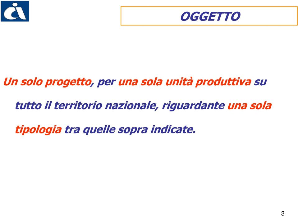 territorio nazionale, riguardante una