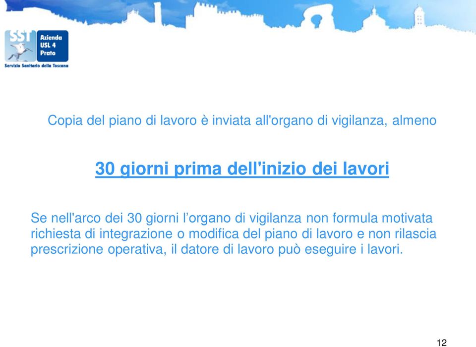 non formula motivata richiesta di integrazione o modifica del piano di lavoro e