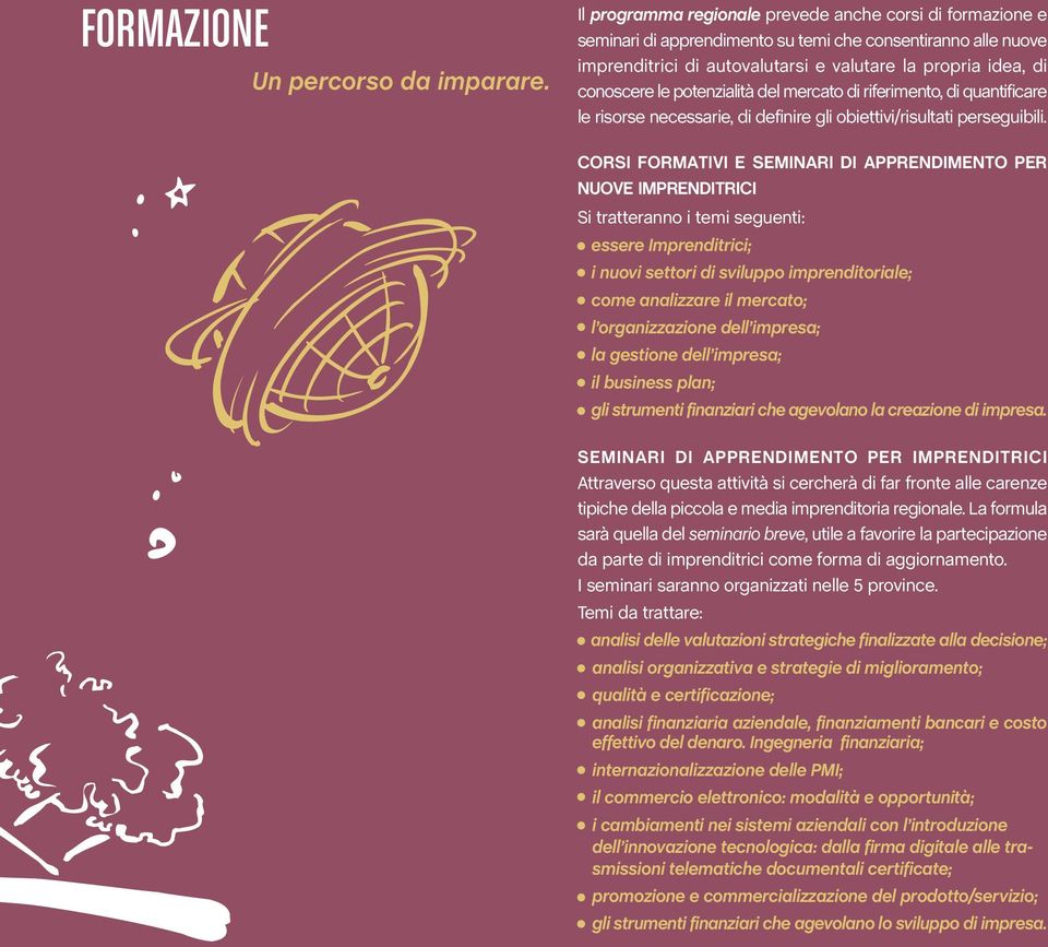 potenzialità del mercato di riferimento, di quantificare le risorse necessarie, di definire gli obiettivi/risultati perseguibili.