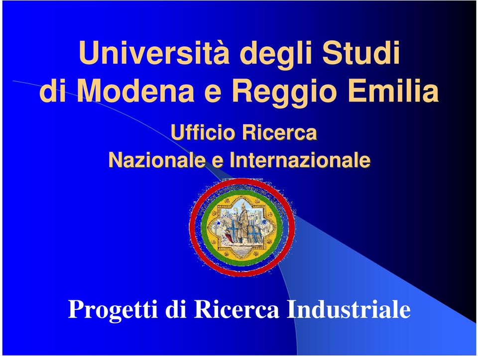 Ricerca Nazionale e