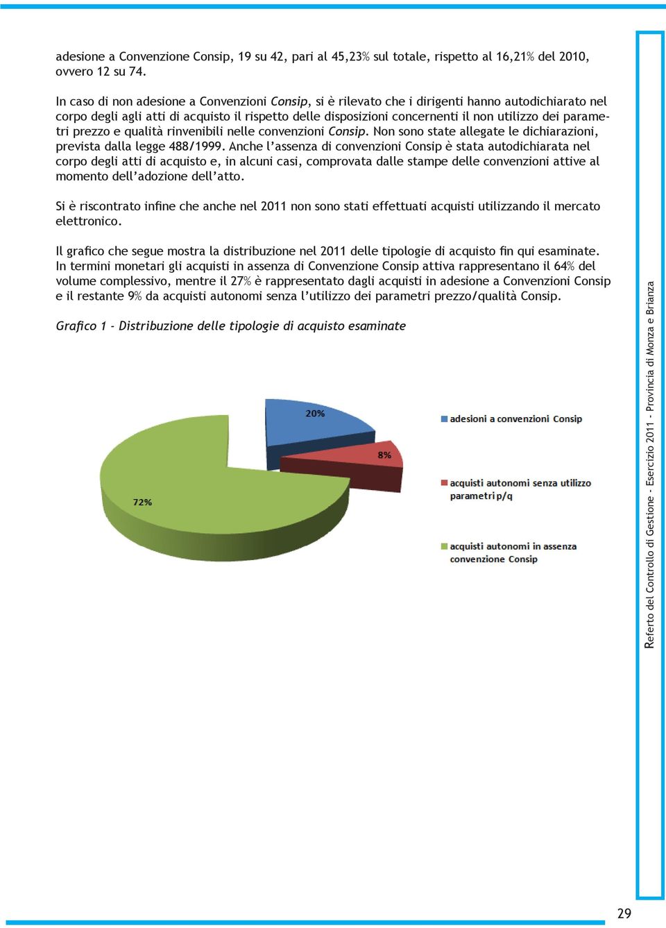 parametri prezzo e qualità rinvenibili nelle convenzioni. Non sono state allegate le dichiarazioni, prevista dalla legge 488/1999.