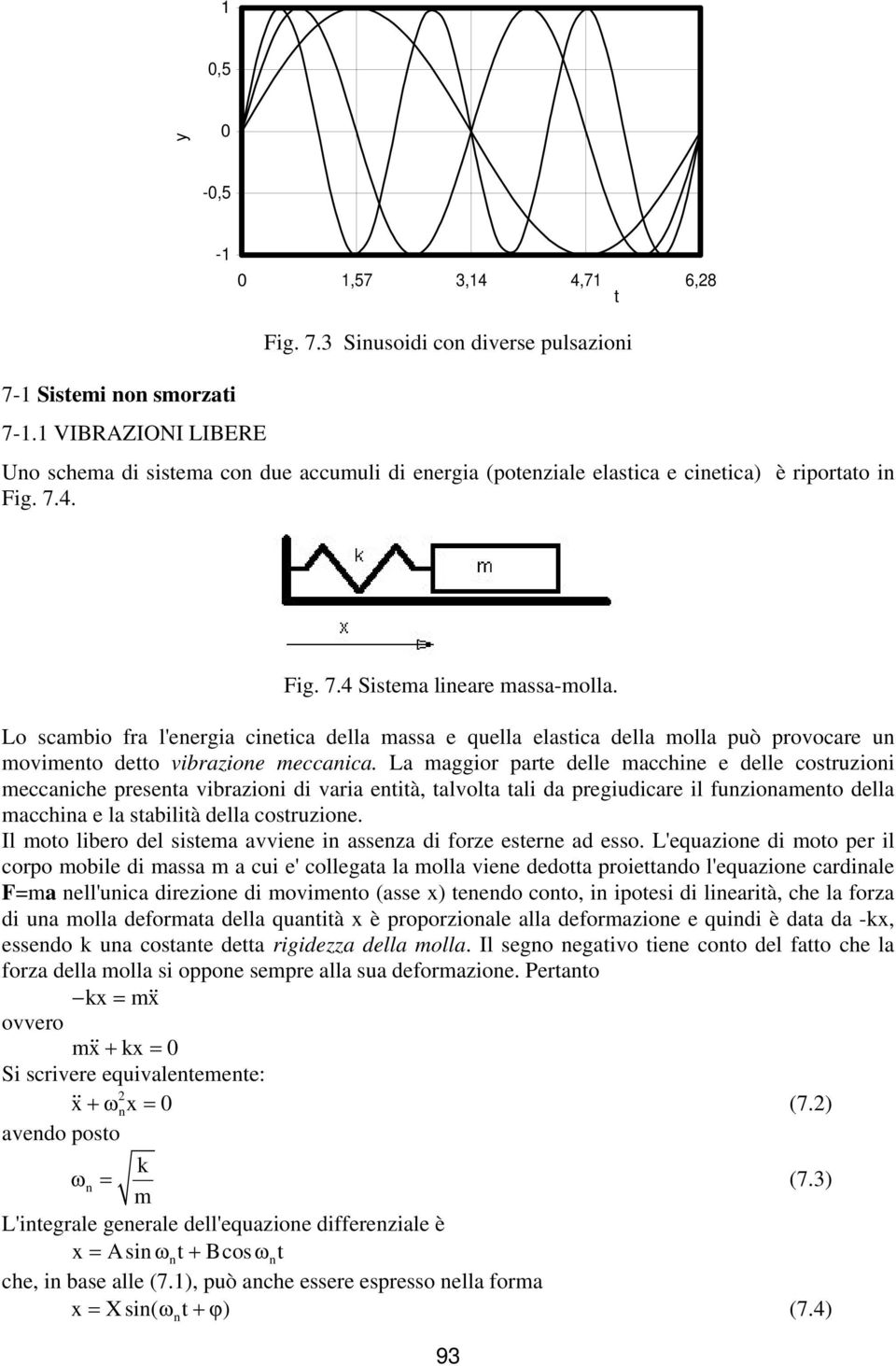 La maggior parte delle macchie e delle costruzioi meccaiche preseta vibrazioi di varia etità, talvolta tali da pregiudicare il fuzioameto della macchia e la stabilità della costruzioe.