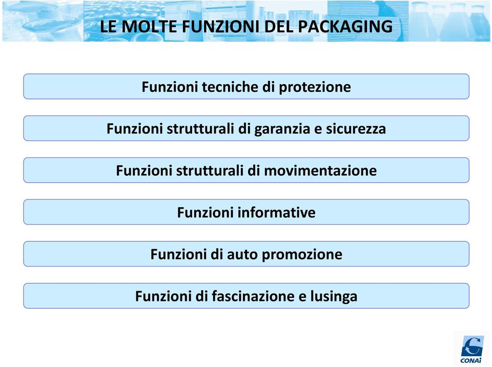 Funzioni strutturali di movimentazione Funzioni