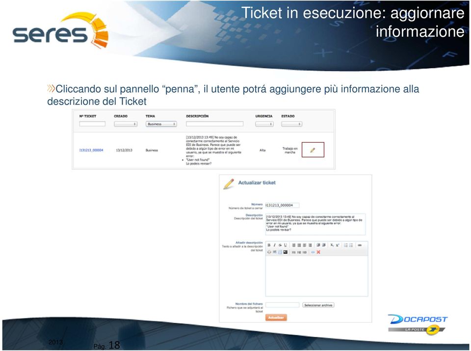 penna, il utente potrá aggiungere più