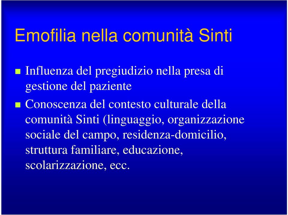 comunità Sinti (linguaggio, organizzazione sociale del campo,