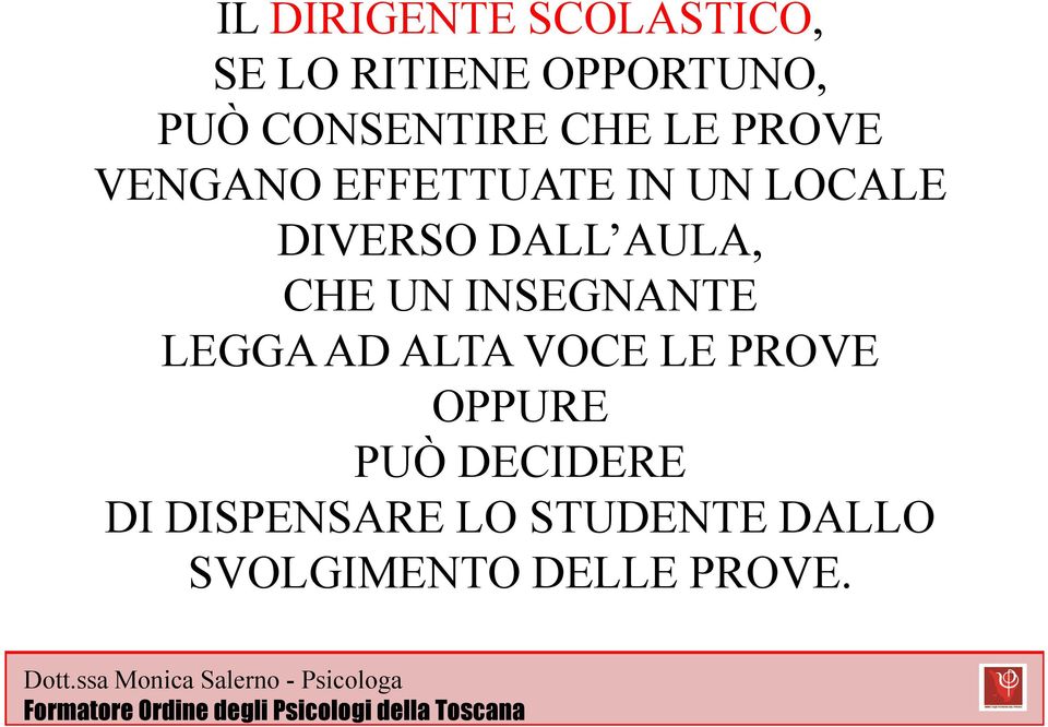 DIVERSO DALL AULA, CHE UN INSEGNANTE LEGGA AD ALTA VOCE LE