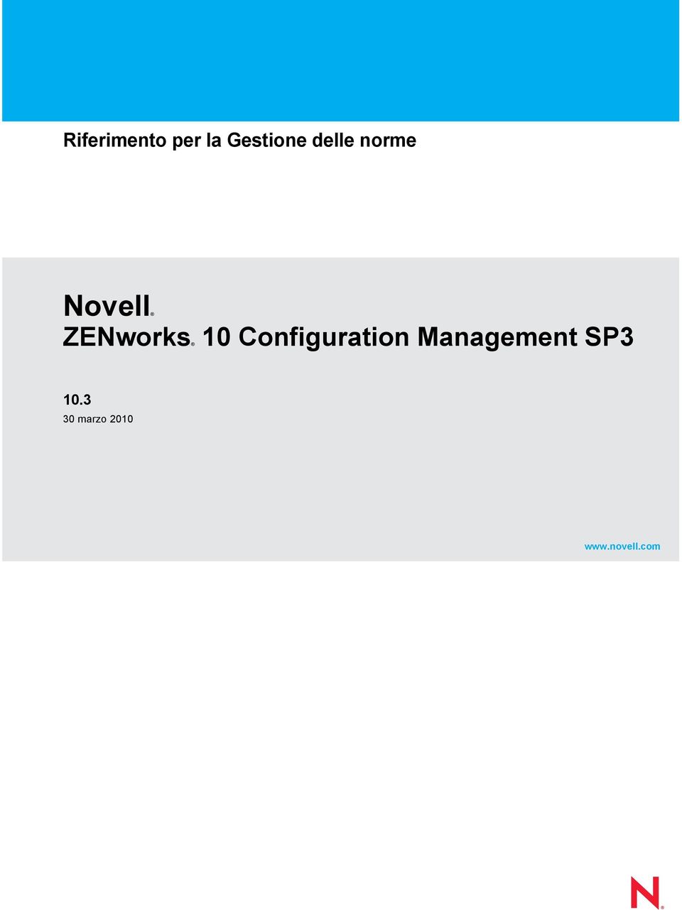 3 30 marzo 2010 www.novell.