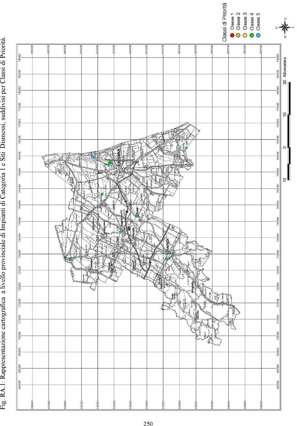 livello provinciale di Impianti di