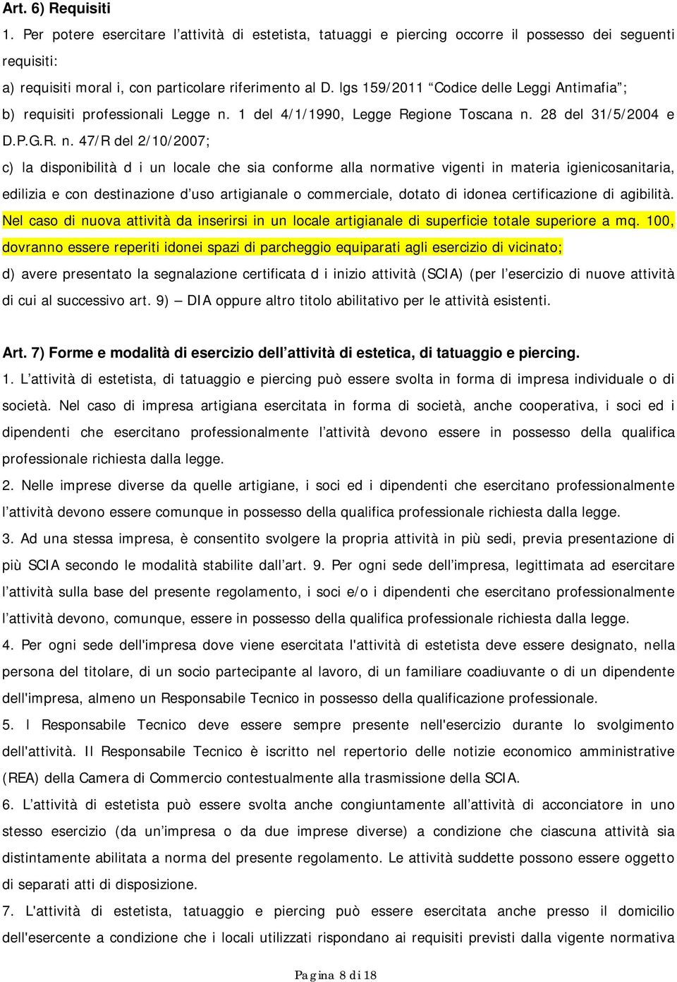 1 del 4/1/1990, Legge Regione Toscana n.