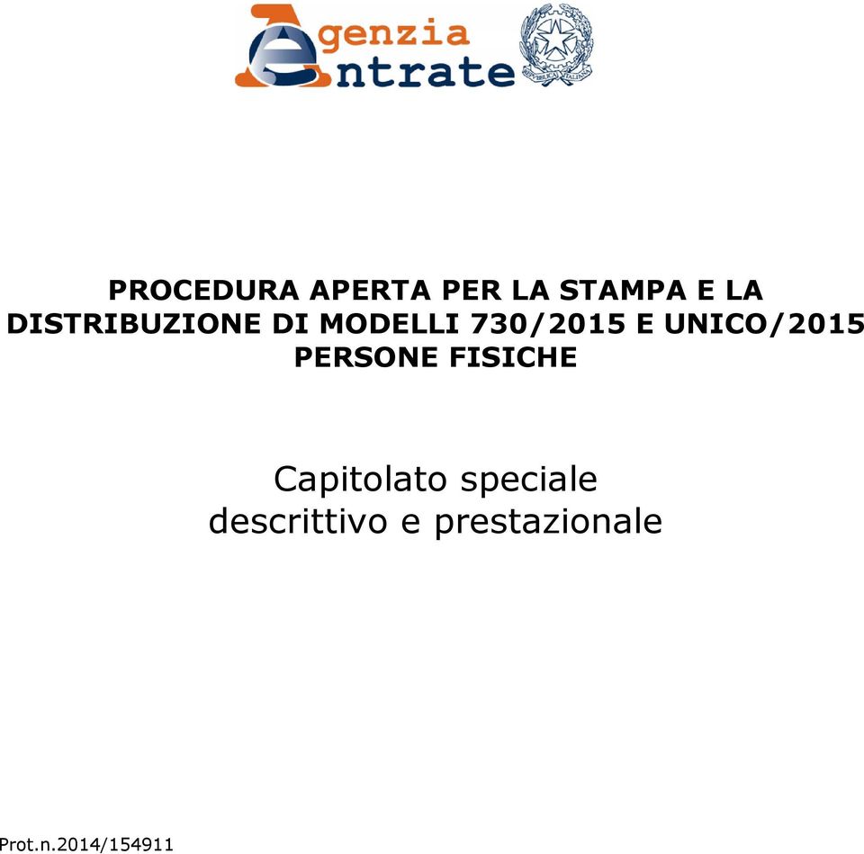 UNICO/2015 PERSONE FISICHE Capitolato