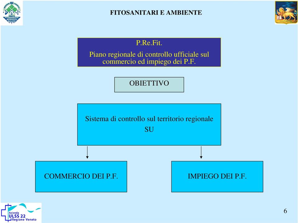 commercio ed impiego dei P.F.