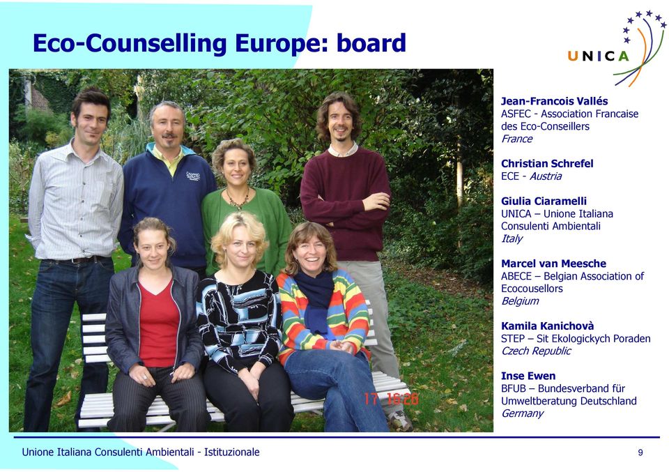 Meesche ABECE Belgian Association of Ecocousellors Belgium Kamila Kanichovà STEP Sit Ekologickych Poraden Czech