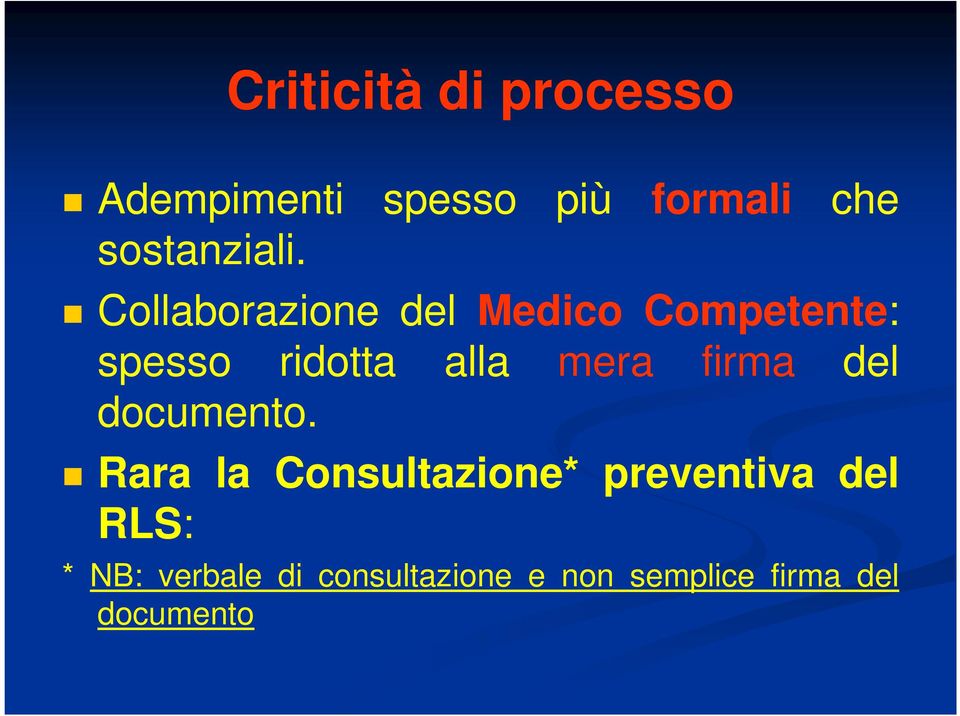 Collaborazione del Medico Competente: spesso ridotta alla mera