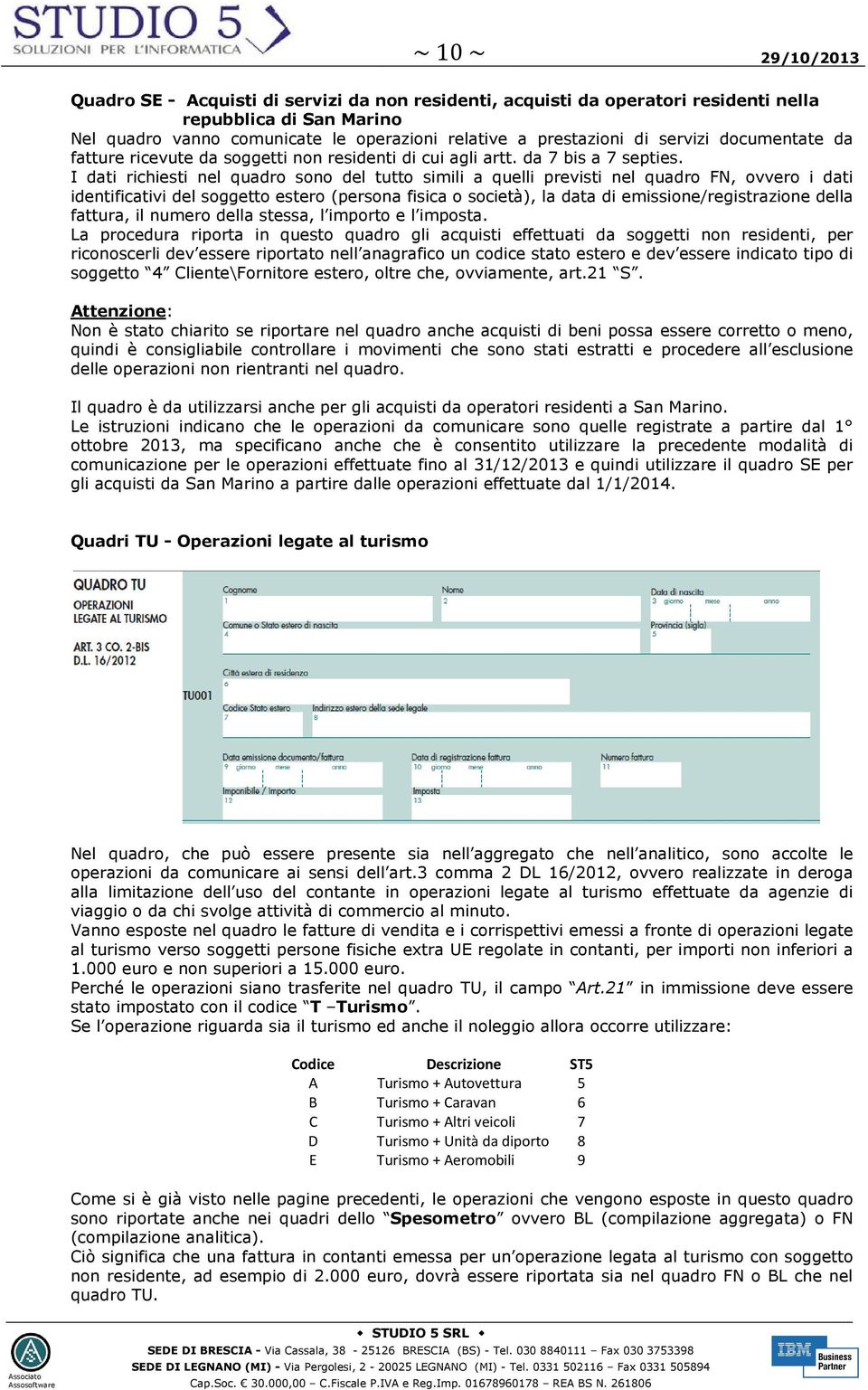 I dati richiesti nel quadro sono del tutto simili a quelli previsti nel quadro FN, ovvero i dati identificativi del soggetto estero (persona fisica o società), la data di emissione/registrazione