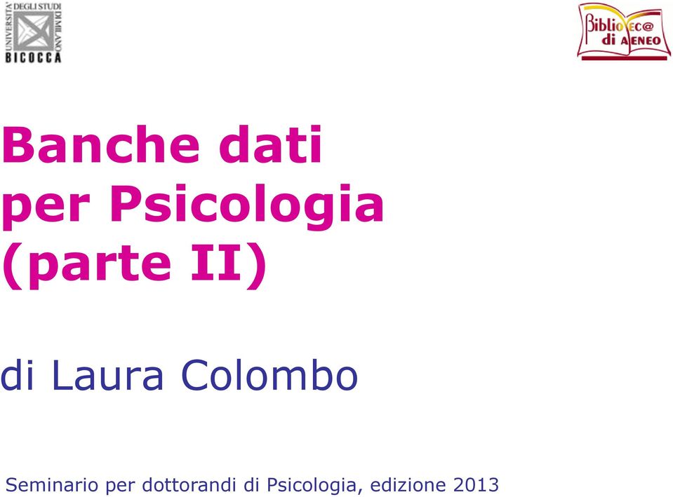 Colombo Seminario per