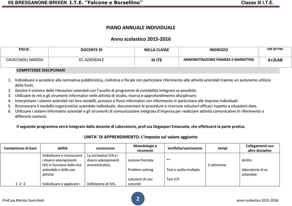 Individuare e accedere alla normativa pubblicistica, civilistica e fiscale con particolare riferimento alle attività aziendali tramite un autonomo utilizzo delle fonti; 2.