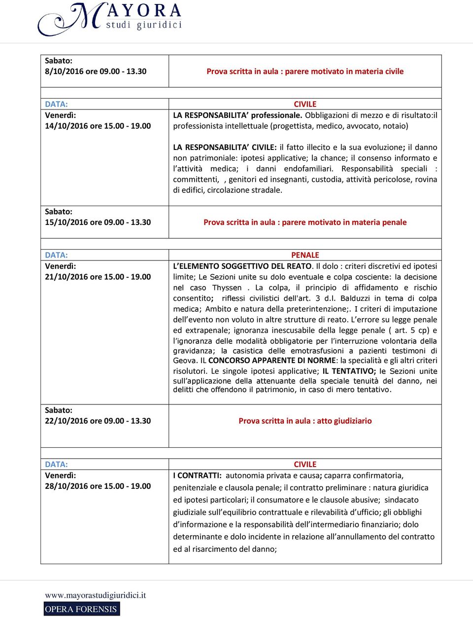 ipotesi applicative; la chance; il consenso informato e l attività medica; i danni endofamiliari.