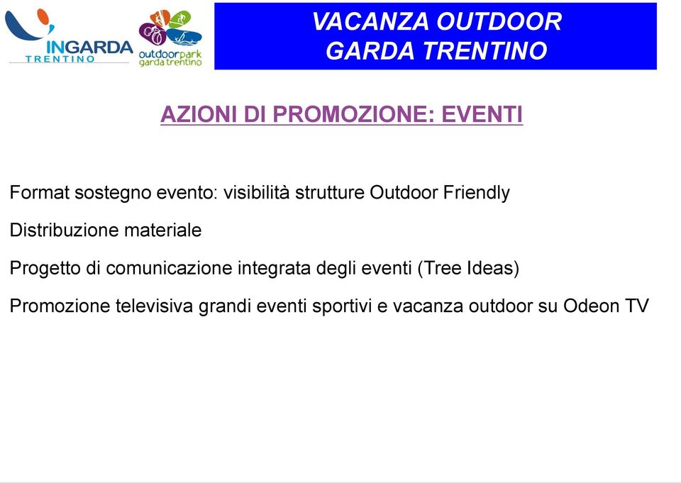 Progetto di comunicazione integrata degli eventi (Tree Ideas)