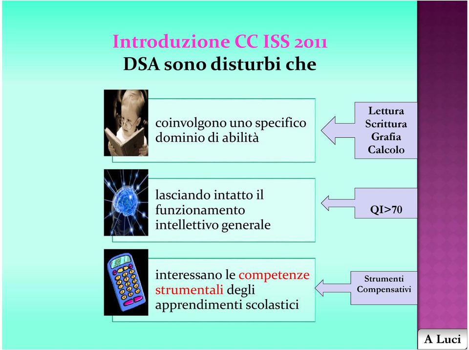 intellettivo generale interessano le competenze strumentali degli