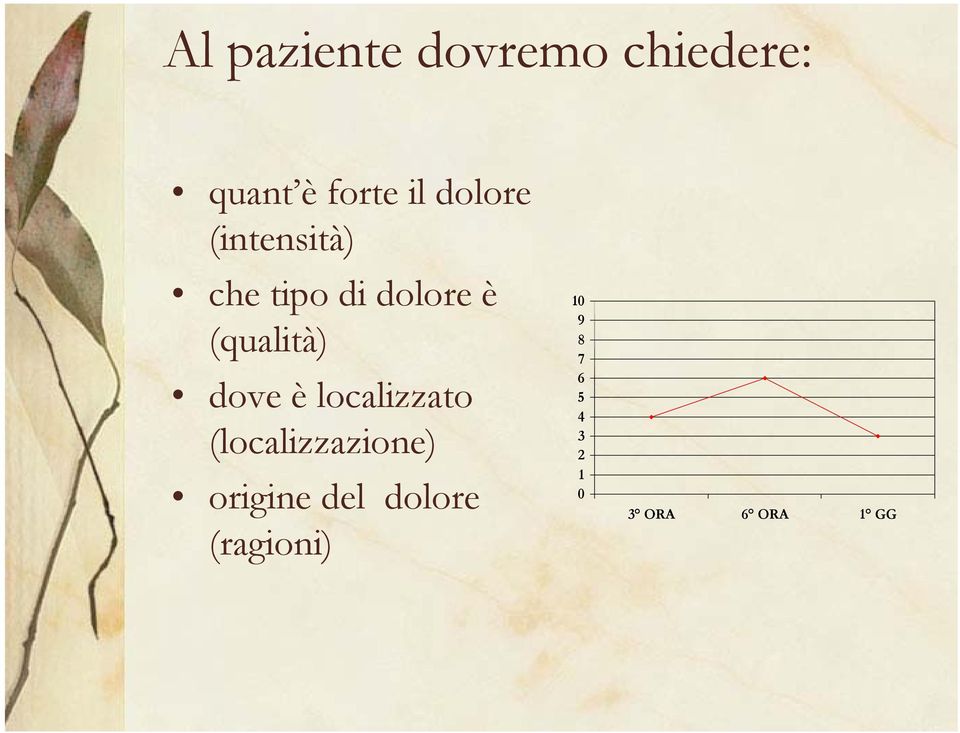 dove è localizzato (localizzazione) origine del