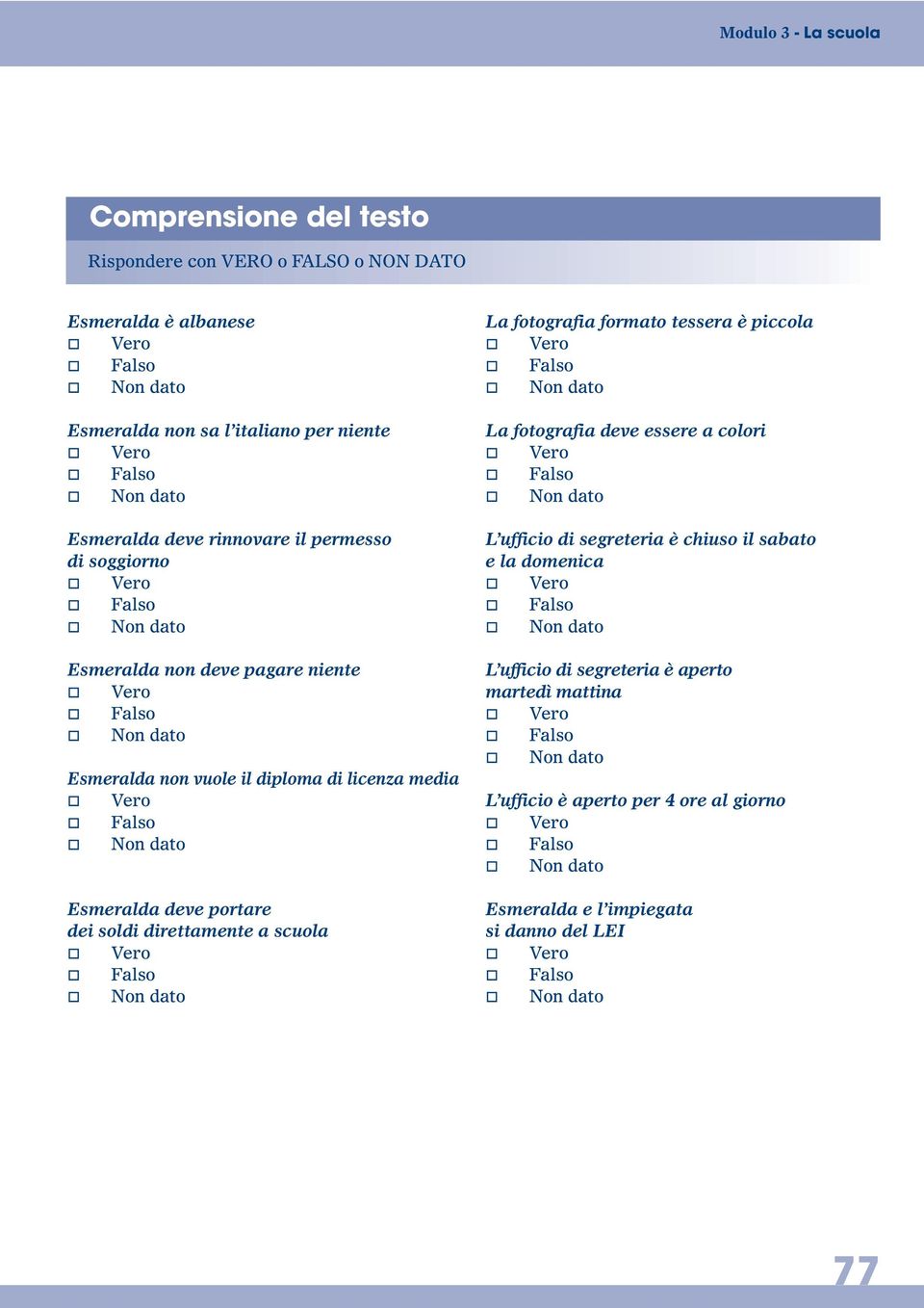 portare dei soldi direttamente a scuola La fotografia formato tessera è piccola La fotografia deve essere a colori L ufficio di segreteria è chiuso