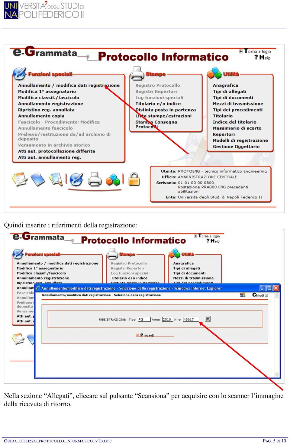 acquisire con lo scanner l immagine della ricevuta di