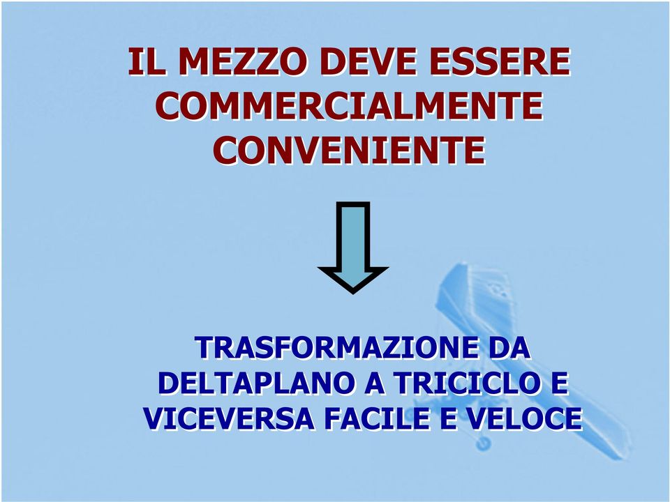 TRASFORMAZIONE DA DELTAPLANO