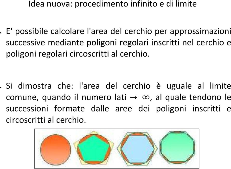 circoscritti al cercio.