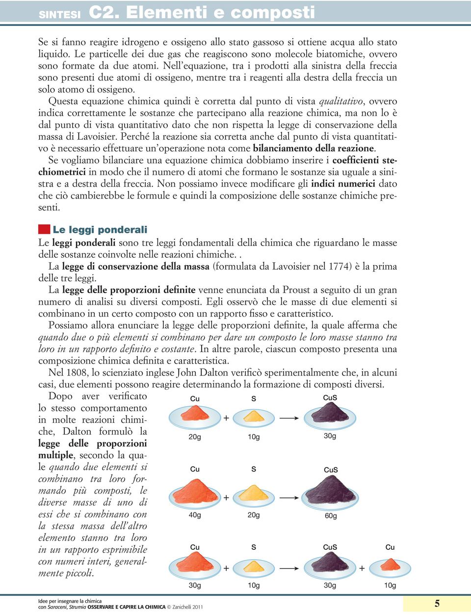 Nell equazione, tra i prodotti alla sinistra della freccia sono presenti due atomi di ossigeno, mentre tra i reagenti alla destra della freccia un solo atomo di ossigeno.