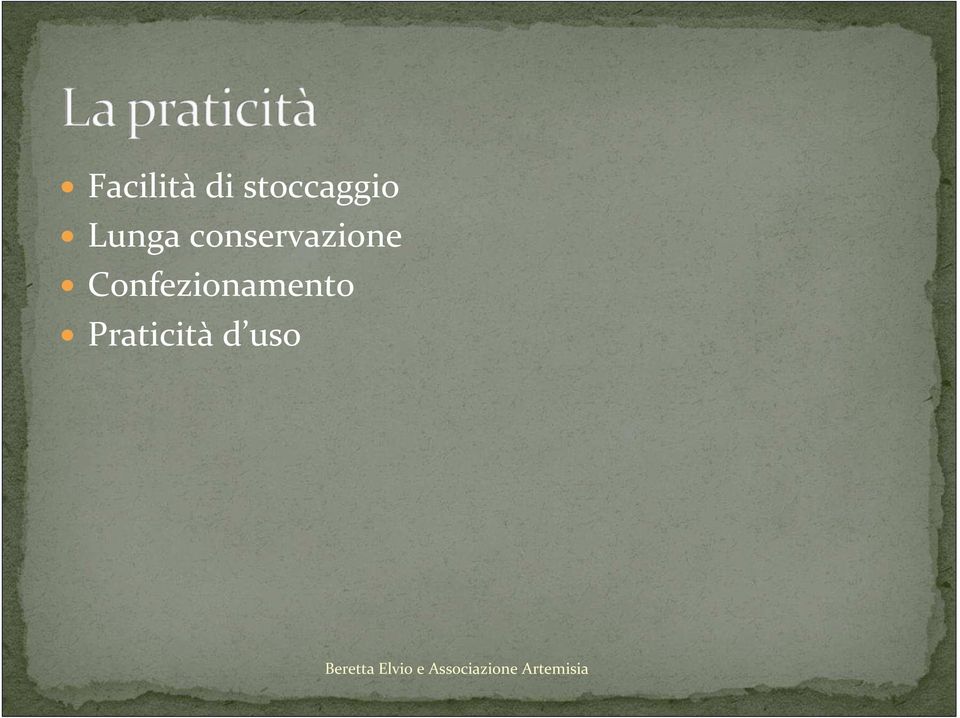 conservazione