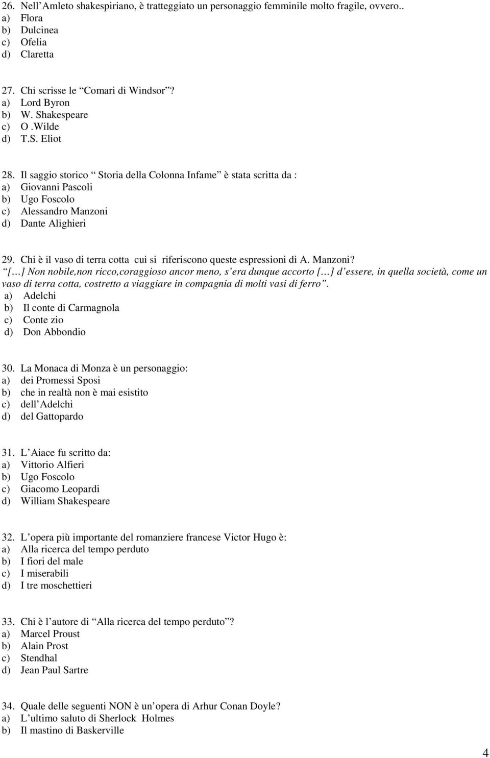 Chi è il vaso di terra cotta cui si riferiscono queste espressioni di A. Manzoni?