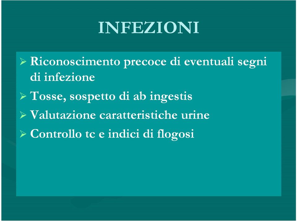 sospetto di ab ingestis Valutazione