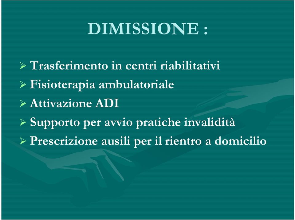 Attivazione ADI Supporto per avvio pratiche