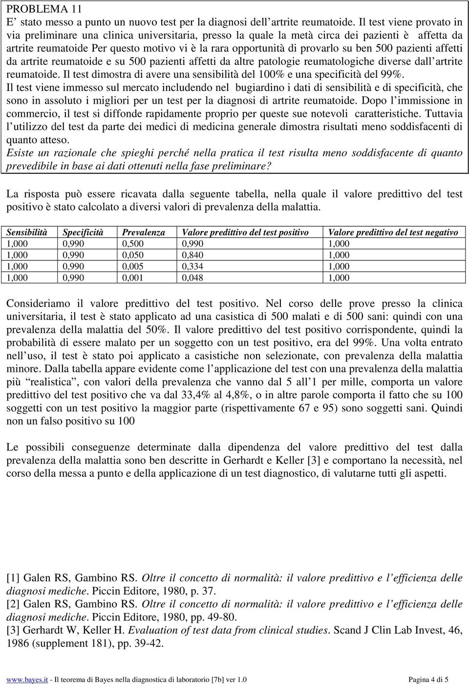 su ben 500 pazienti affetti da artrite reumatoide e su 500 pazienti affetti da altre patologie reumatologiche diverse dall artrite reumatoide.