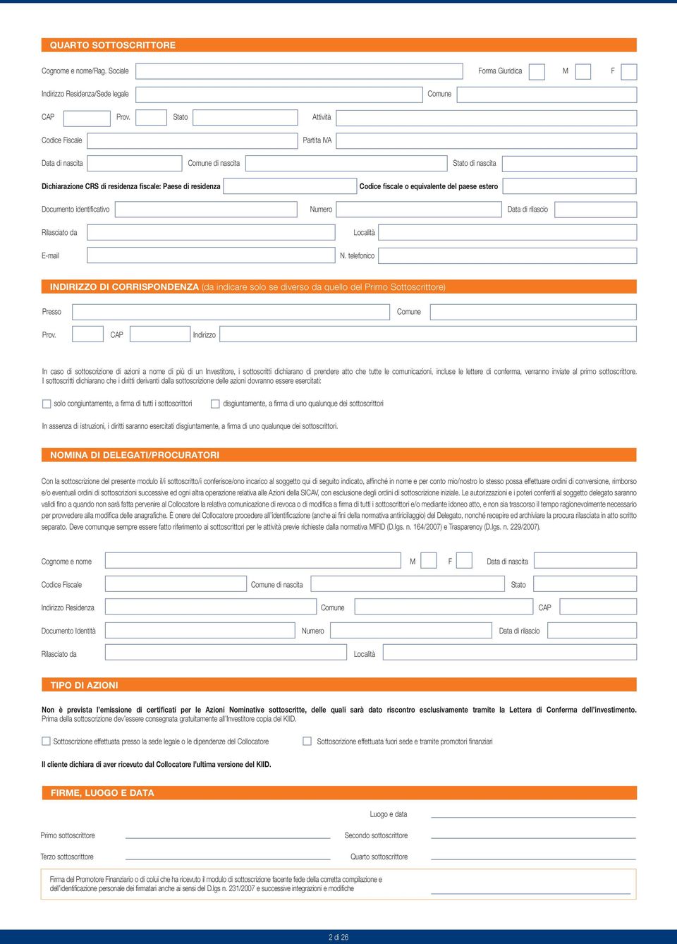 Documento identificativo Numero Data di rilascio Rilasciato da E-mail Località N.