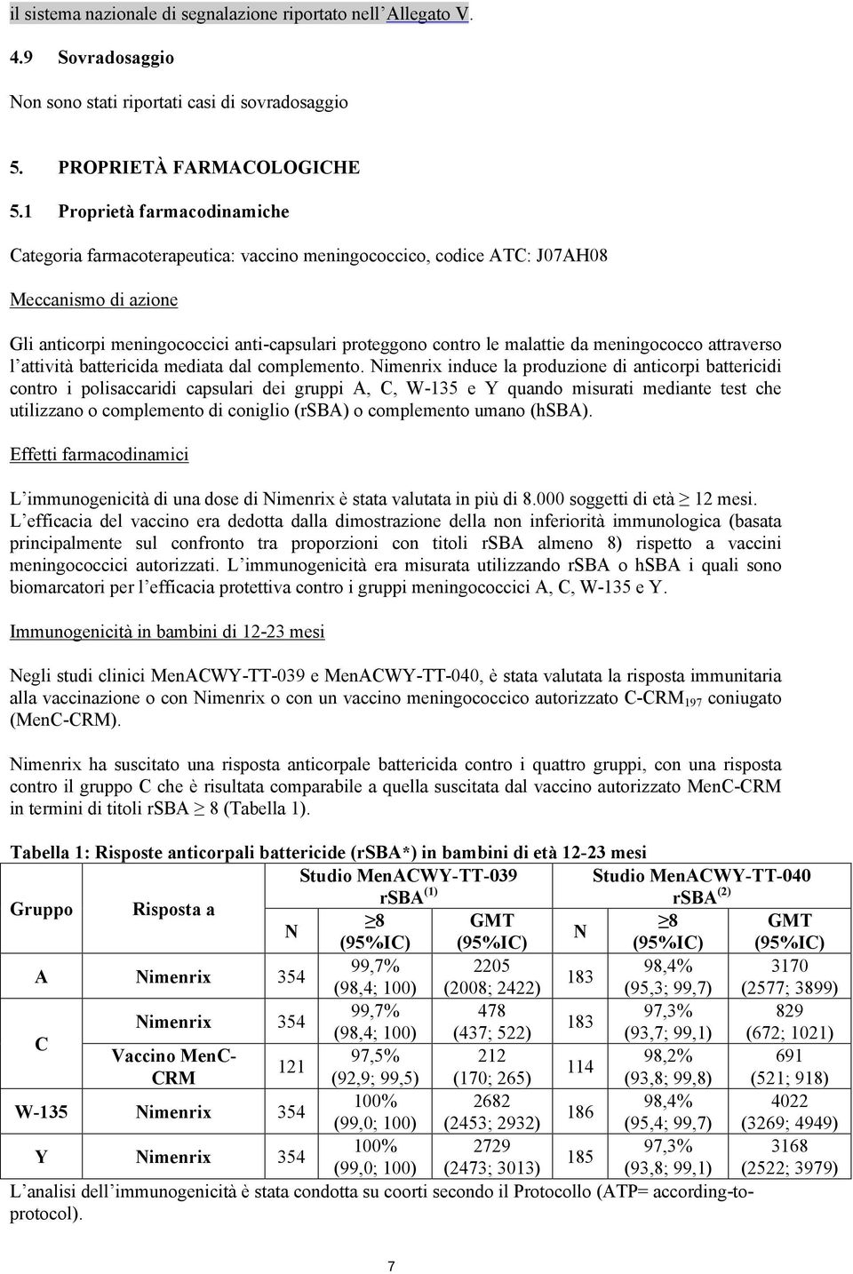 da meningococco attraverso l attività battericida mediata dal complemento.