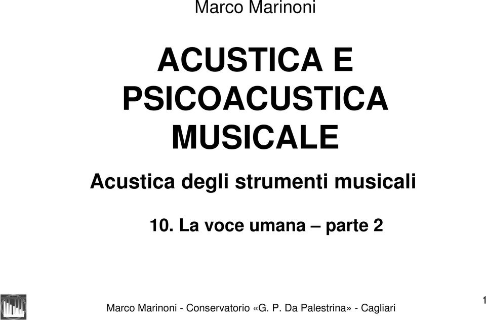 Acustica degli strumenti