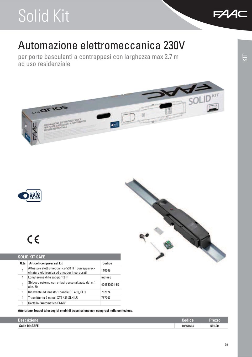 incorporati 110549 1 Longherone di fissaggio 1,3 m incluso 1 Sblocco esterno con chiavi personalizzate dal n. 1 al n.