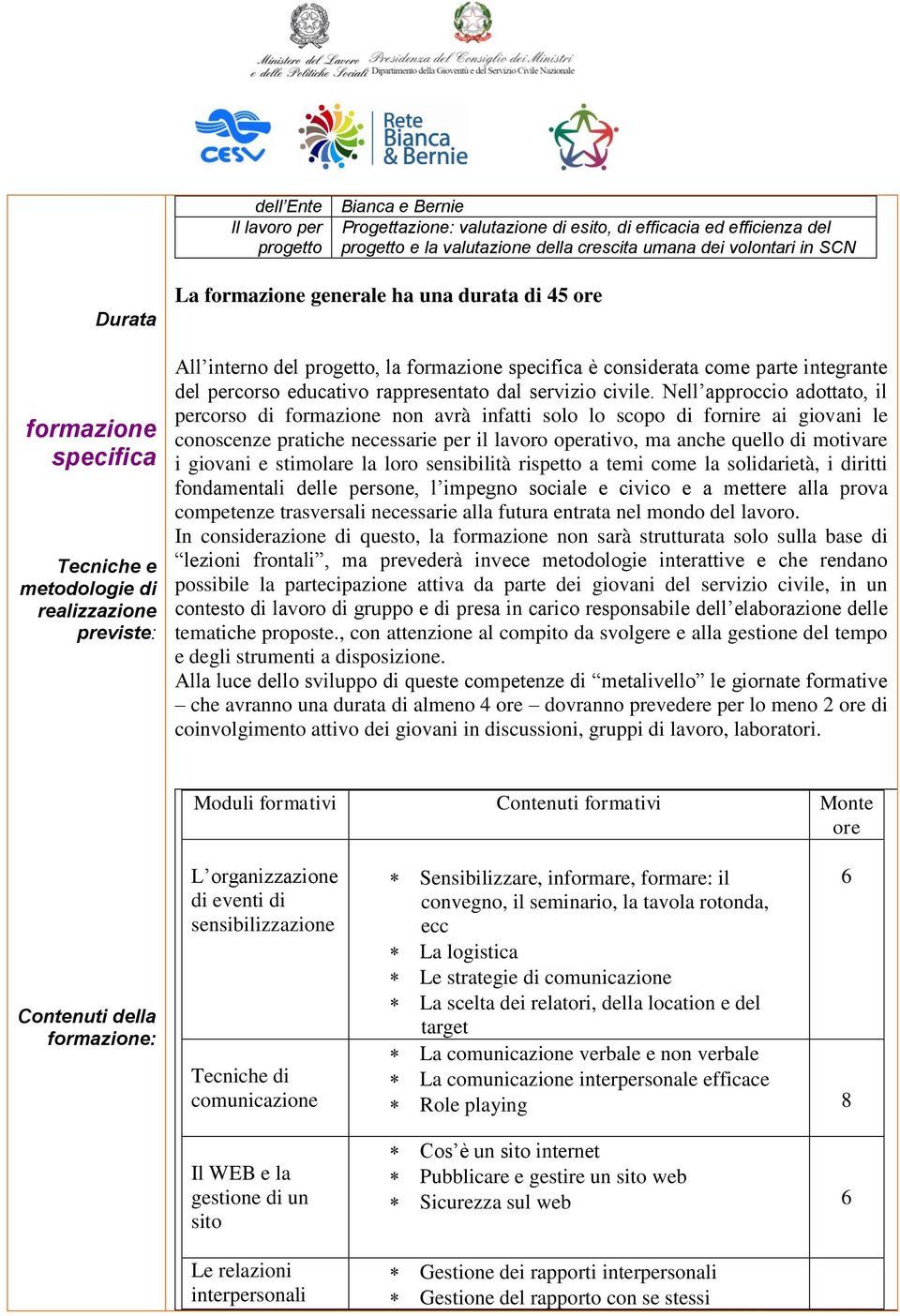 integrante del percorso educativo rappresentato dal servizio civile.