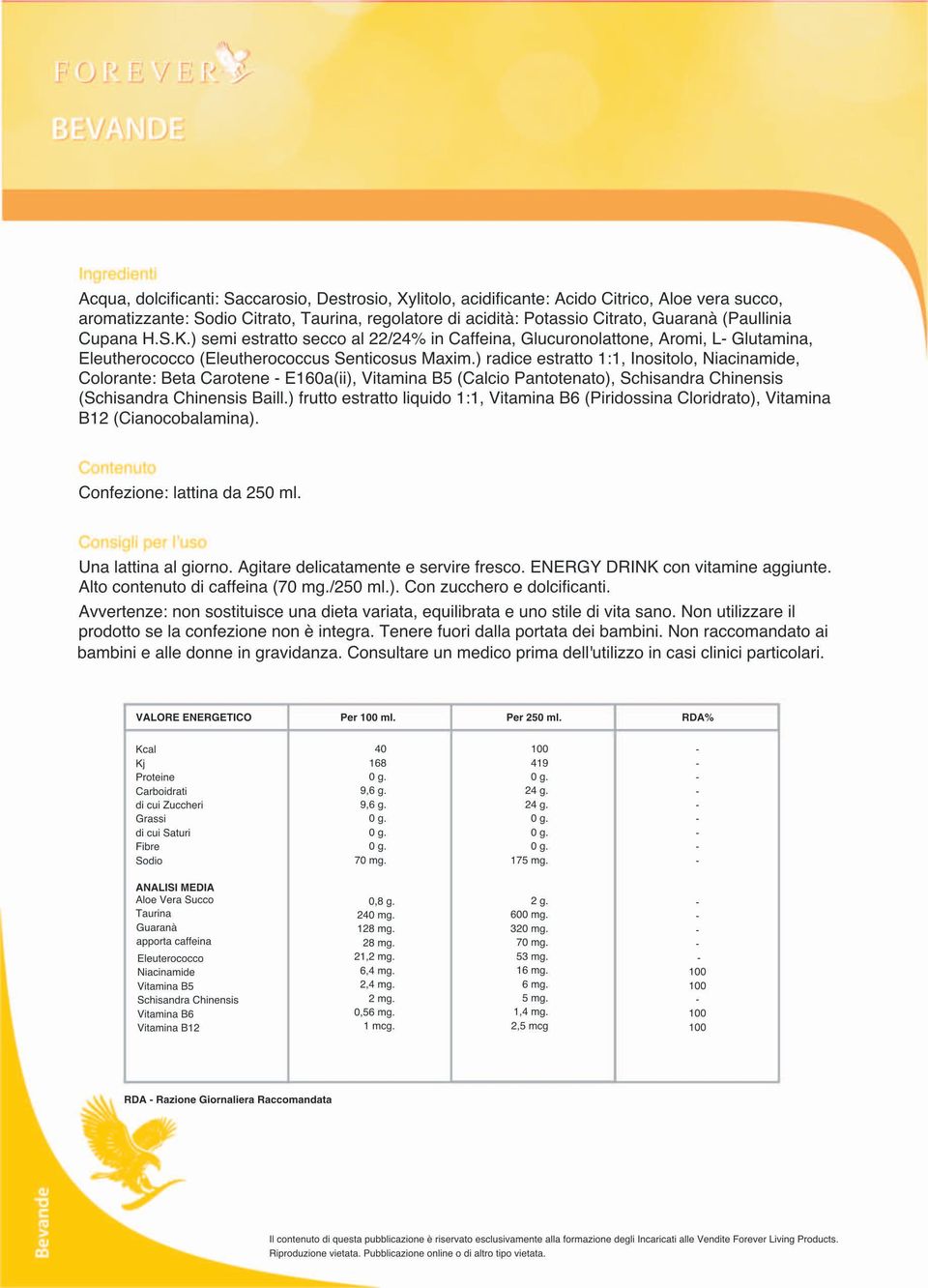 ) radice estratto 1:1, Inositolo, Niacinamide, Colorante : Beta Carotene - E160a(ii), Vitamina B5 (Calcio Pantotenato), Schisandra Chinensis (Schisandra Chinensis Baill.