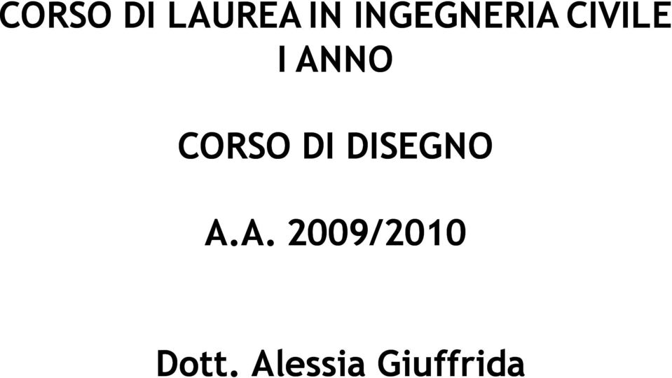 CORSO DI DISEGNO A.