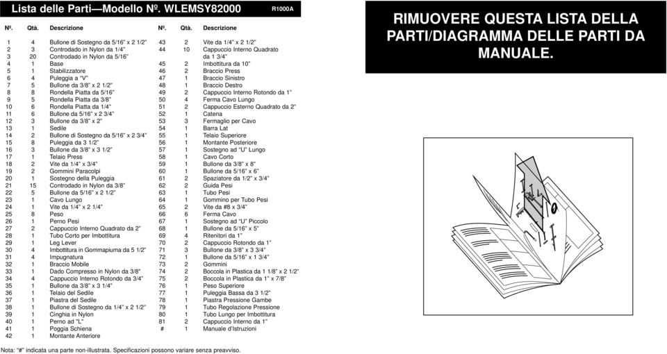 Rondella Piatta da / Bullone da 5/ x / Bullone da / x Sedile Bullone di Sostegno da 5/ x / Puleggia da / Bullone da / x / Telaio Press Vite da / x / Gommini Paracolpi 0 Sostegno della Puleggia