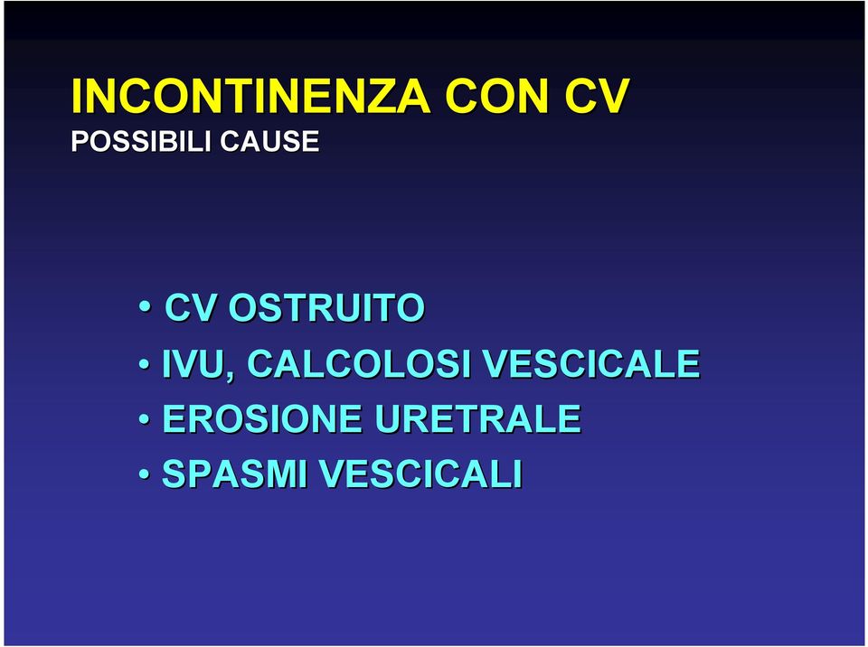 OSTRUITO IVU, CALCOLOSI