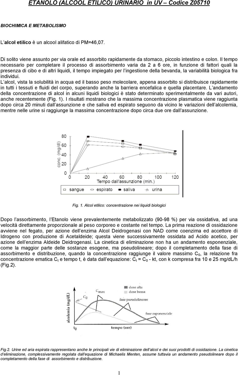 Il tempo necessario per completare il processo di assorbimento varia da 2 a 6 ore, in funzione di fattori quali la presenza di cibo e di altri liquidi, il tempo impiegato per l ingestione della